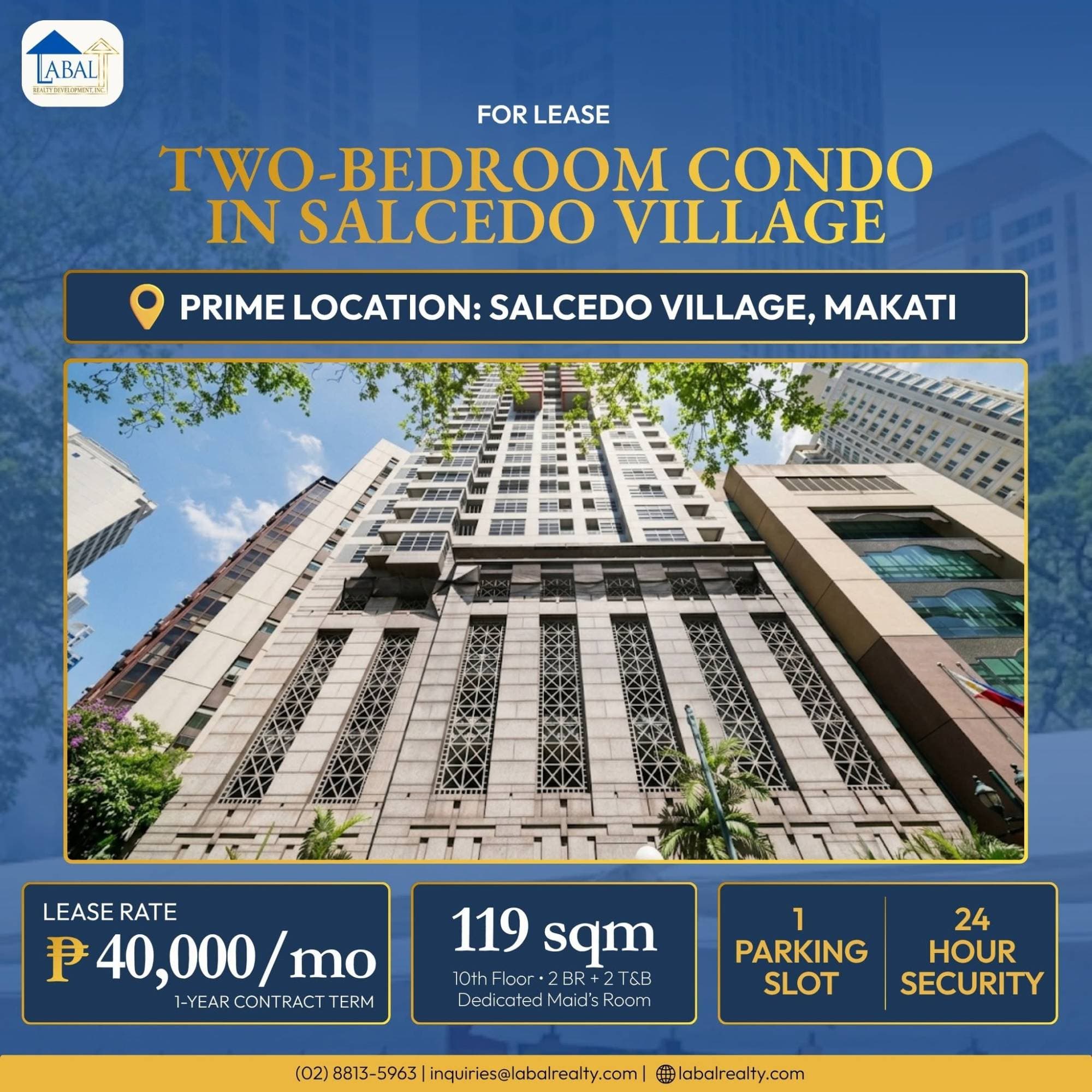 Lafayette Square 2-Bedroom Condo, Salcedo Village